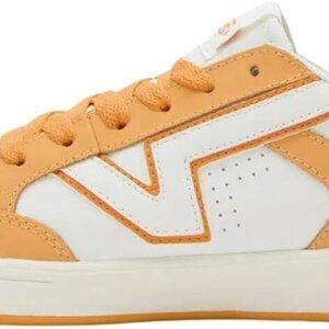 Vans Lowland Stylish Toe Sneaker Creamsicle Orange, Mens 9.5/Womens 11, With Box